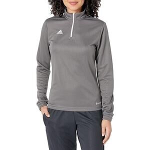 NEW Adidas Entrada 22 Training Top Gray Women’s Medium AEROREADY Pullover